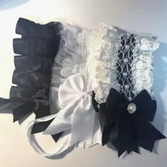 ヘッドドレス ゴスロリ ロリータ ファッション 3点セット