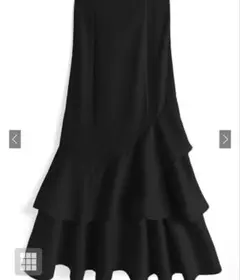 GRL ティアードフリルアシンメトリーマーメイドスカート