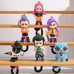 アニメキャラクター ミニフィギュアキーホルダー 7体セット