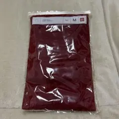 M 新品 ユニクロ クルーネック T 半袖 綿100% ワインレッド