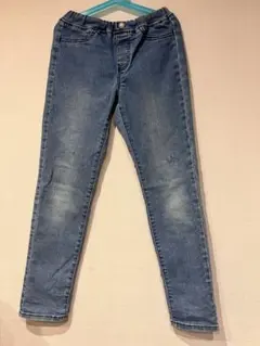 GU. デニムスキニーパンツ 140