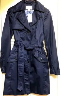 【春秋用】H&M ネイビー トレンチコート