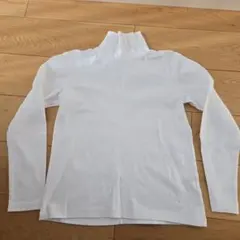 UNIQLO ホワイト 長袖 Tシャツ Mタートルネック