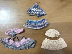 【匿名配送】しろくま貯金箱 お着替え3セット　おまけ付き　C