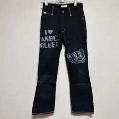 エンジェルブルー　長ズボン　黒パンツ　女の子　ジーンズ　ナカムラくん