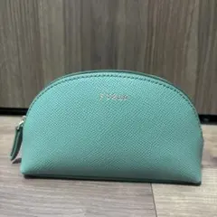 ミントグリーン ポーチ 合成皮革　フルラ　FURLA