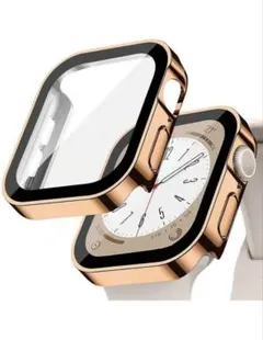 【40mm】Apple Watch SE 保護カバー ゴールド×ブラック　高見え