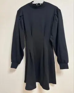 SLY タックスリーブカットミニワンピース　ブラック　サイズ1
