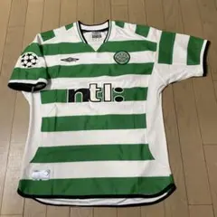 02/03 シーズン　UMBRO セルティック　ユニフォーム　長袖　テック系 アンブロ社製セルティックFC 2003-04シーズン ホーム 長袖