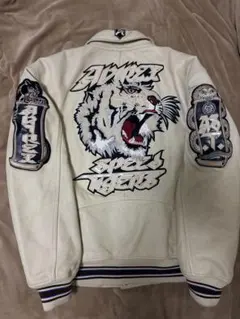 限定 Avirex USA 虎 レザージャケット スタジャン スカジャン 本革