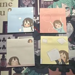 けいおん！ 中野梓 メモ帳 4種セット