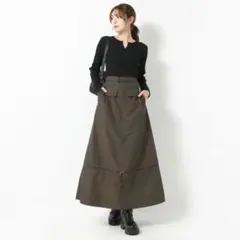 CORDIER コルディア ロングスカート Aライン 着脱ポケット 40のサムネイル
