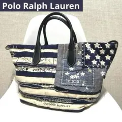 ポロ ラルフローレン フラッグ キャンバス ミディアム　Bellport トート