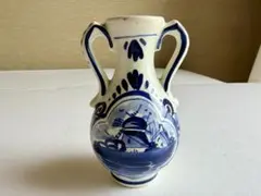 【ヴィンテージ】デルフト風 ミニ花瓶 Delft Holland オランダ陶器
