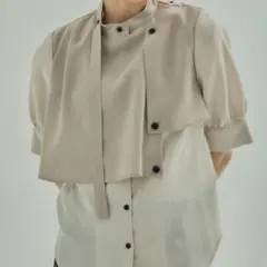 UNITED TOKYO ユナイテッドトウキョウ シャツ グレージュ ブラウス 