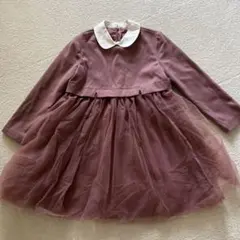 ピンクの長袖ワンピース 150サイズ