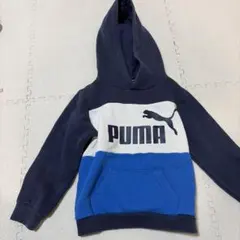 PUMA フード付きトレーナー 110cm ネイビー/ブルー
