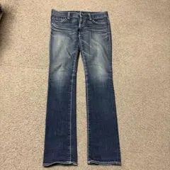 MOUSSY ダークブルー ストレートデニム