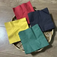 【在庫ラスト2】カラフルペーパーナプキン4色×10枚　40枚セットのサムネイル
