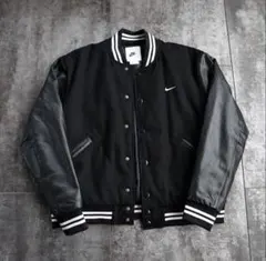 【Lサイズ】NIKE 袖レザー バーシティジャケット