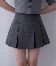 プリーツミニスカート　NICE CLAUP