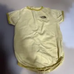 THE NORTH FACE 半袖ロンパース 黄色 イエロー 80cm