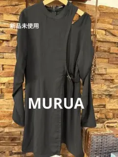 新品未使用　MURUA 黒長袖ワンピース　2サイズのサムネイル