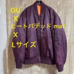 GU ヒートパデッド ma1 紫 Lサイズ メンズ シュプリーム 木村拓哉