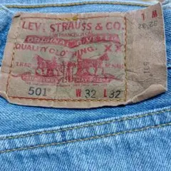 90sLEVI'S 501 W32 L32 ブルーデニム/ストレートフィット