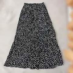 fifth レオパード柄プリーツロングスカート