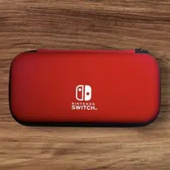 Switch Lite セミハードケース EVAポーチ SW Lite レッド