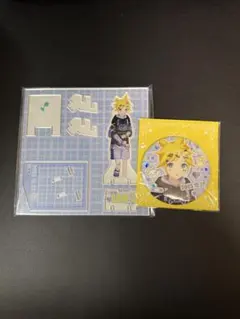 プロセカ　はぴこれ　鏡音レン　アクリルスタンドC 缶バッジG