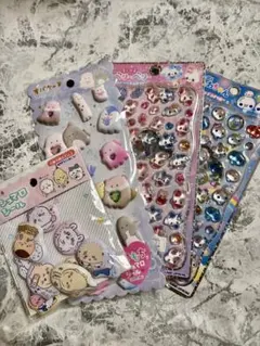 マシュマロシール　プチドロップステッカー　4種