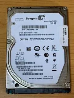 ST9500325AS 2.5インチHDD 500GB 注意表示