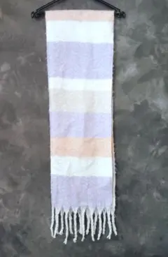 カラフル　ストライプ　ボーダー　マフラー