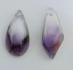 レジン製花と葉のネックレス　キーホルダー　アンブレラマーカー（傘の目印）　その他