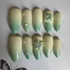 現品　ネイルチップ　和装　成人式　卒業式　和柄パーティーやお花見に最適