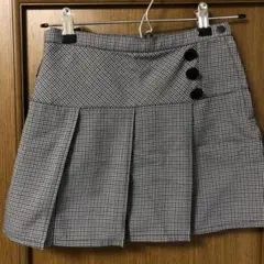 COMME CA ISMチェック柄 プリーツスカート130