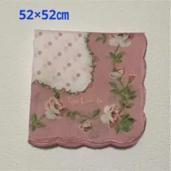 Guy Laroche ハンカチ ピンク系 花柄 ドット
