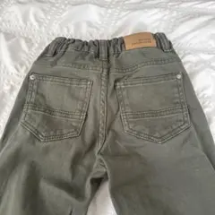 denim collection キッズパンツ 110cm オリーブグリーン