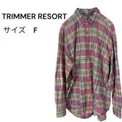 TRIMMERRESORT トリマーリゾート（F）チェックシャツ 綿100