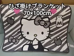 【最終値下げ／新品未使用】③ハローキティ　ゼブラ柄　ブランケット　ハッピーバック