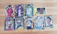 ハイキュー!! キャラクター各種カード 9枚セット