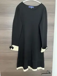 エムズグレイシー ニットワンピース リボンブローチ付 2023 近年モデル エムズグレイシー ニットワンピース リボンブローチ付 2023 エムズ