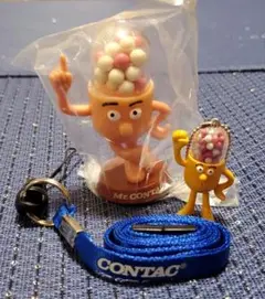 Mr. CONTAC ストラップ付きフィギュア　２点セット