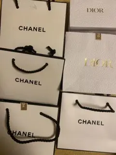 シャネル、ディオールのショッパー6枚セット