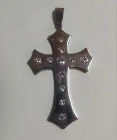 ネックレスペンダントトップ　十字架　クロス　ステンレススチール製