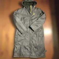 グレー ベンチコート フリース内側