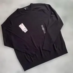 【ユニクロ】エクストラファインメリノクルーネックセーター　3XL 黒
