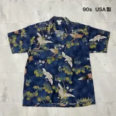 SHOTT ショット アロハ シャツ バイカー オーバーサイズ 2XL 総柄